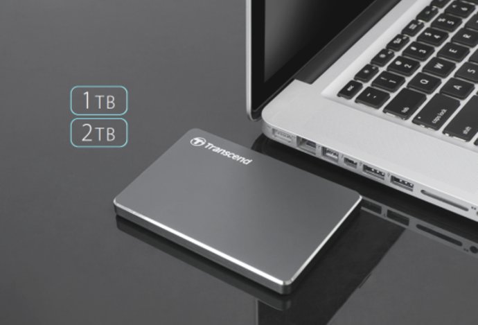 Photo ČR: Hliníkový elegán – prenosný disk Transcend USB 3.0 s minimalistickým vzhľadom