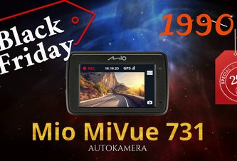 Photo CZ: Mio Black Friday: Kamera do auta MiVue 731 GPS s funkciou radarov, kvalitným natáčaním a upozornením pred nehodou v akcii!