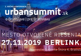 Photo URBANSUMMIT 2019: Prvý festival, ktorý Bratislave prináša návrhy riešení aktuálnych mestských otázok
