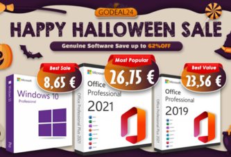 Photo Doživotný Microsoft Office 2021 len 15 € a Windows 10 len 8 € v Halloweenskom výpredaji Godeal24
